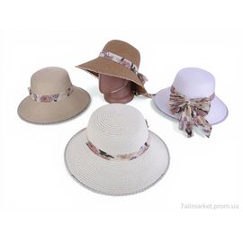 Фотография Шляпа женская Лето 7-07 mix (5 шт. р.сетка 56-58) "TUZZI" недорого оптом от прямого поставщика