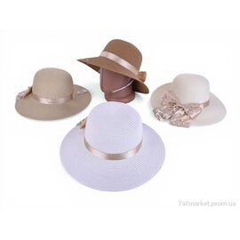 Фотография Шляпа женская Лето 7-09 mix (5 шт. р.сетка 56-58) "TUZZI" недорого оптом от прямого поставщика