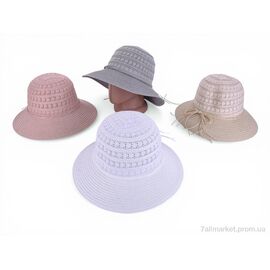 Фотография Шляпа женская Лето 7-10 mix (5 шт. р.сетка 56-58) "TUZZI" недорого оптом от прямого поставщика