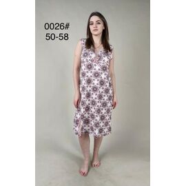 Фотография Пижама лёгкая женская 0026 brown р.50-58 "HOME STYLE" недорого оптом от прямого поставщика