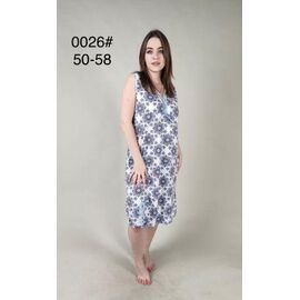 Фотография Пижама лёгкая женская 0026 l.blue р.50-58 "HOME STYLE" недорого оптом от прямого поставщика