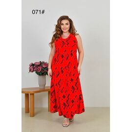 Жіночий сарафан 071 red р.50-60 "HOME STYLE" недорого оптом від прямого постачальника