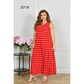 Жіночий сарафан 071-1 red р.50-60 "HOME STYLE" недорого оптом від прямого постачальника