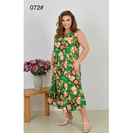 Жіночий сарафан 072 green р.50-60 "HOME STYLE" недорого оптом від прямого постачальника