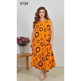 Жіночий сарафан 072 orange р.50-60 "HOME STYLE" недорого оптом від прямого постачальника