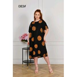 Фотография Платье летнее женское 083 black р.56-60 "HOME STYLE" недорого оптом от прямого поставщика