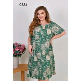 Фотография Платье летнее женское 083 green р.56-60 "HOME STYLE" недорого оптом от прямого поставщика