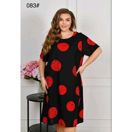 Фотография Платье летнее женское 083-2 black р.56-60 "HOME STYLE" недорого оптом от прямого поставщика