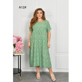 Фотография Платье летнее женское 12 green р.56-60 "HOME STYLE" недорого оптом от прямого поставщика