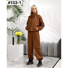 Фотография Костюм спортивный женский тёплый 133-1 camel р.46-52 "HOME STYLE" недорого оптом от прямого поставщика