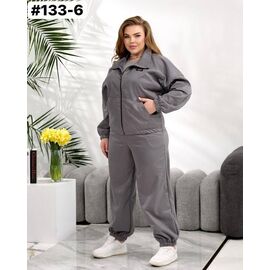 Фотография Костюм спортивный женский тёплый 133-6 grey р.46-52 "HOME STYLE" недорого оптом от прямого поставщика