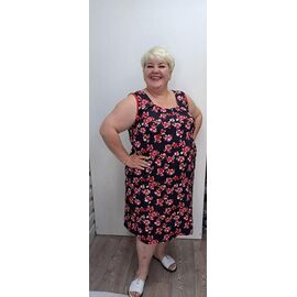 Жіночий сарафан 2025-3 black р.50-60 "HOME STYLE" недорого оптом від прямого постачальника