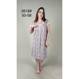 Фотография Пижама лёгкая женская 2618 grey р.50-58 "HOME STYLE" недорого оптом от прямого поставщика