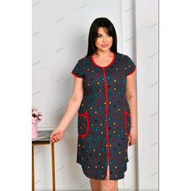 Халат жіночий 2620 black р.50-58 "HOME STYLE" недорого оптом від прямого постачальника