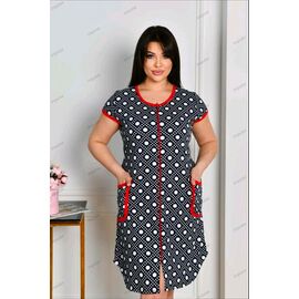 Халат жіночий 2620-1 black р.50-58 "HOME STYLE" недорого оптом від прямого постачальника