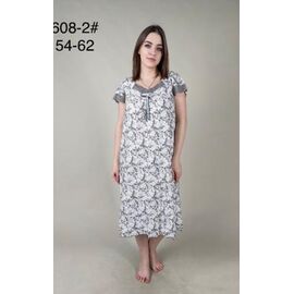 Фотография Пижама лёгкая женская 608-2 grey р.54-62 "HOME STYLE" недорого оптом от прямого поставщика