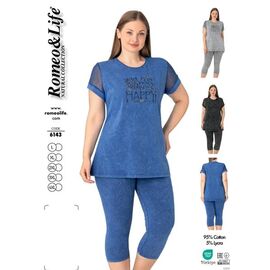 Фотография Костюм женский 6143 black р.48-56 "HOME STYLE" недорого оптом от прямого поставщика