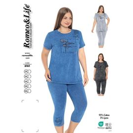 Фотография Костюм женский 6161 grey р.52-60 "HOME STYLE" недорого оптом от прямого поставщика