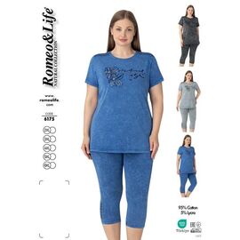 Фотография Костюм женский 6175 blue р.52-60 "HOME STYLE" недорого оптом от прямого поставщика