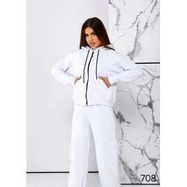 Фотография Костюм спортивный женский тёплый 708 white р.44-50 "HOME STYLE" недорого оптом от прямого поставщика