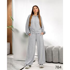 Фотография Костюм спортивный женский тёплый 784 grey р.42-56 "HOME STYLE" недорого оптом от прямого поставщика