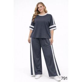 Фотография Костюм спортивный женский 791 d.grey р.42-56 "HOME STYLE" недорого оптом от прямого поставщика