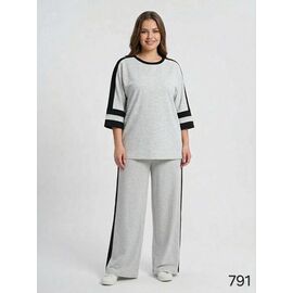 Фотография Костюм спортивный женский 791 grey р.42-56 "HOME STYLE" недорого оптом от прямого поставщика