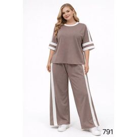 Фотография Костюм спортивный женский 791 l.brown р.42-56 "HOME STYLE" недорого оптом от прямого поставщика