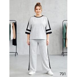Фотография Костюм спортивный женский 791 l.grey р.42-56 "HOME STYLE" недорого оптом от прямого поставщика