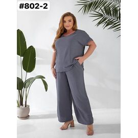 Фотография Костюм женский 802-2 grey р.50-60 "HOME STYLE" недорого оптом от прямого поставщика