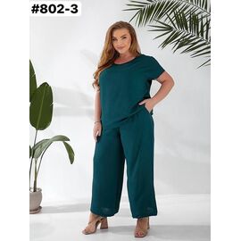 Фотография Костюм женский 802-3 green р.50-60 "HOME STYLE" недорого оптом от прямого поставщика