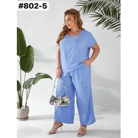 Фотография Костюм женский 802-5 l.blue р.50-60 "HOME STYLE" недорого оптом от прямого поставщика