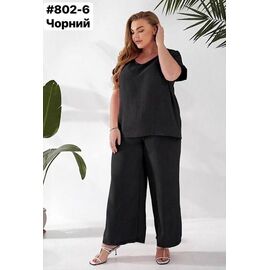 Фотография Костюм женский 802-6 black р.50-60 "HOME STYLE" недорого оптом от прямого поставщика