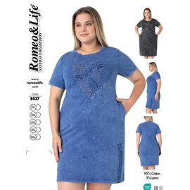 Фотография Платье летнее женское 8037 black р.50-60 "HOME STYLE" недорого оптом от прямого поставщика