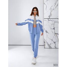 Фотография Костюм спортивный женский тёплый 969 l.blue р.42-56 "HOME STYLE" недорого оптом от прямого поставщика