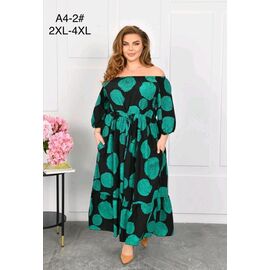 Фотография Платье летнее женское A4 green р.52-56 "HOME STYLE" недорого оптом от прямого поставщика
