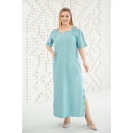 Фотография Платье летнее женское RL1002 l.blue р.48-56 "HOME STYLE" недорого оптом от прямого поставщика