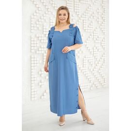 Фотография Платье летнее женское RL1005 blue р.48-56 "HOME STYLE" недорого оптом от прямого поставщика