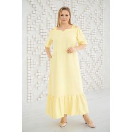 Фотография Платье летнее женское RL1009 yellow р.50-58 "HOME STYLE" недорого оптом от прямого поставщика