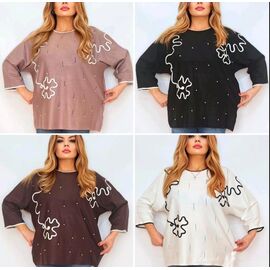 Фотография Свитер женский RL1025 white р.54-58 "HOME STYLE" недорого оптом от прямого поставщика