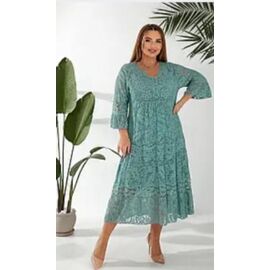 Фотография Платье летнее женское RL1033 green р.54-62 "HOME STYLE" недорого оптом от прямого поставщика