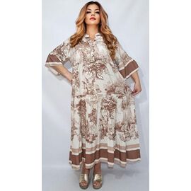 Фотография Платье летнее женское RL1040 brown р.54-60 "HOME STYLE" недорого оптом от прямого поставщика