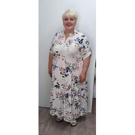 Фотография Платье летнее женское RL1065 milk р.56-60 "HOME STYLE" недорого оптом от прямого поставщика