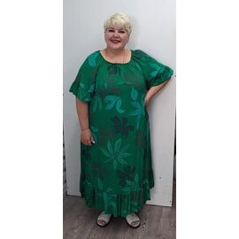 Фотография Платье летнее женское RL1066 green р.54-60 "HOME STYLE" недорого оптом от прямого поставщика