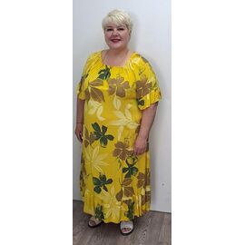 Фотография Платье летнее женское RL1067 yellow р.54-60 "HOME STYLE" недорого оптом от прямого поставщика