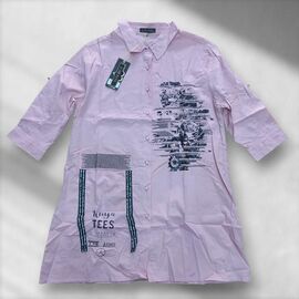 Фотография Рубашка женская JL1003 pink р.44-48 "Julia" недорого оптом от прямого поставщика