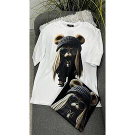 Фотография Футболка женская JL1016 black р.one size "Julia" недорого оптом от прямого поставщика