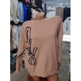 Фотография Свитер женский JL1034 d.beige р.52-54 "Julia" недорого оптом от прямого поставщика