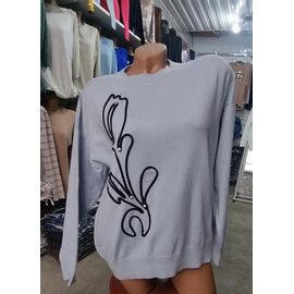 Фотография Свитер женский JL1036 l.blue р.52-54 "Julia" недорого оптом от прямого поставщика