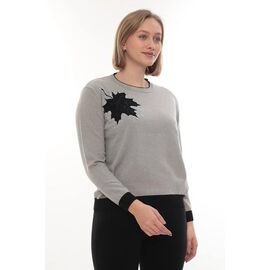 Фотография Свитер женский JL1042 grey р.52-54 "Julia" недорого оптом от прямого поставщика